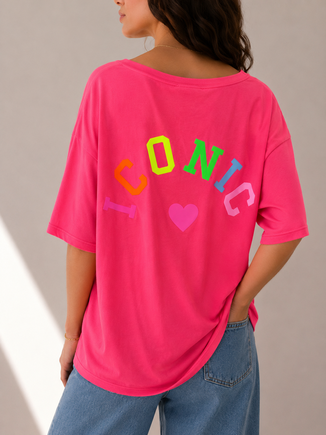 ICONIC SS Shirt (Neon Pink)