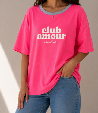 CLUB AMOUR  SS Shirt (Neon Pink)