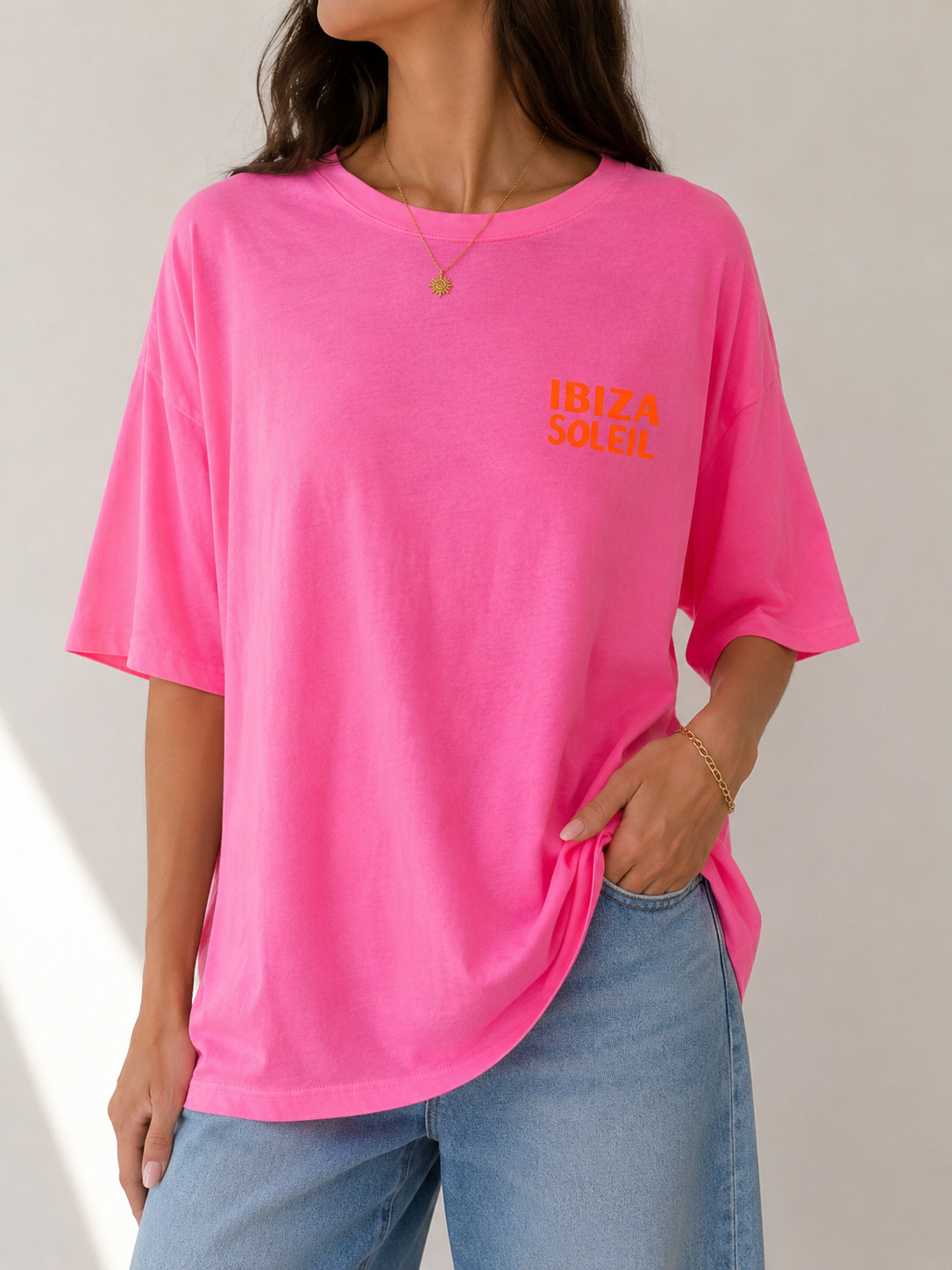 IBIZA SOLEIL T-Shirt (Hot Pink)