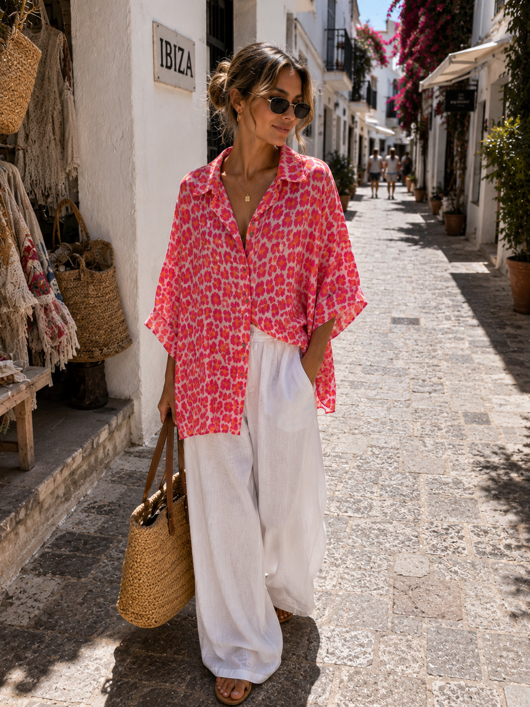 PALOMA Blouse (Fluo Leopard)