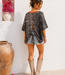 FEM Leopard Backless T-shirt (Neon Orange)