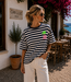 CARLITA Stripes T-shirt (Navy)