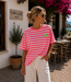 CARLITA Stripes T-shirt (Pink)