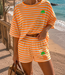 CARLITA Stripes T-shirt (Orange)