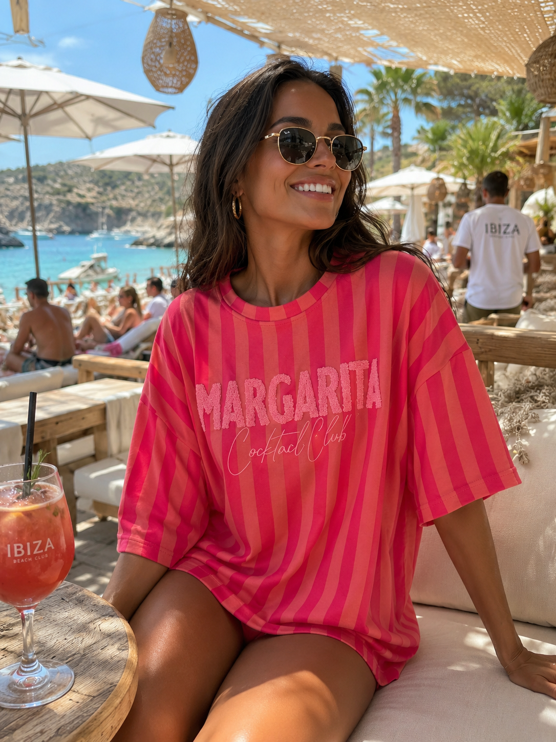 MARGARITA Club SS Sweater (Pink/Neon Pink)