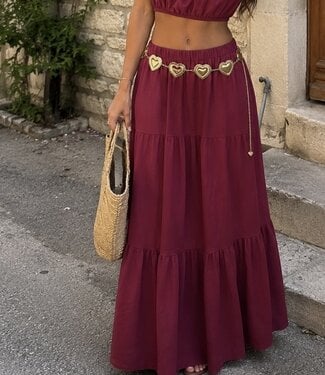 FRANCESCA Skirt (Red Wine)