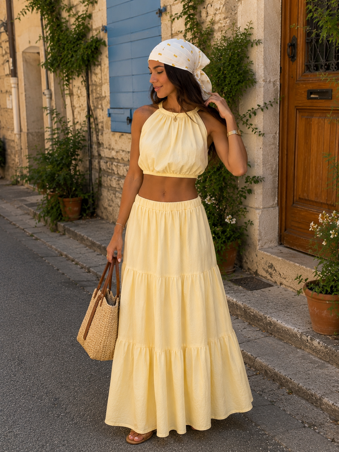 FRANCESCA Topje (Butter Yellow)
