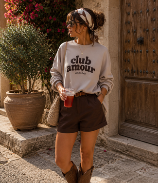CLUB AMOUR Sweater (Beige/Brown)