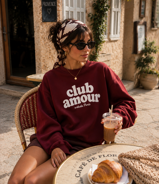 CLUB AMOUR Sweater (Bordeaux)