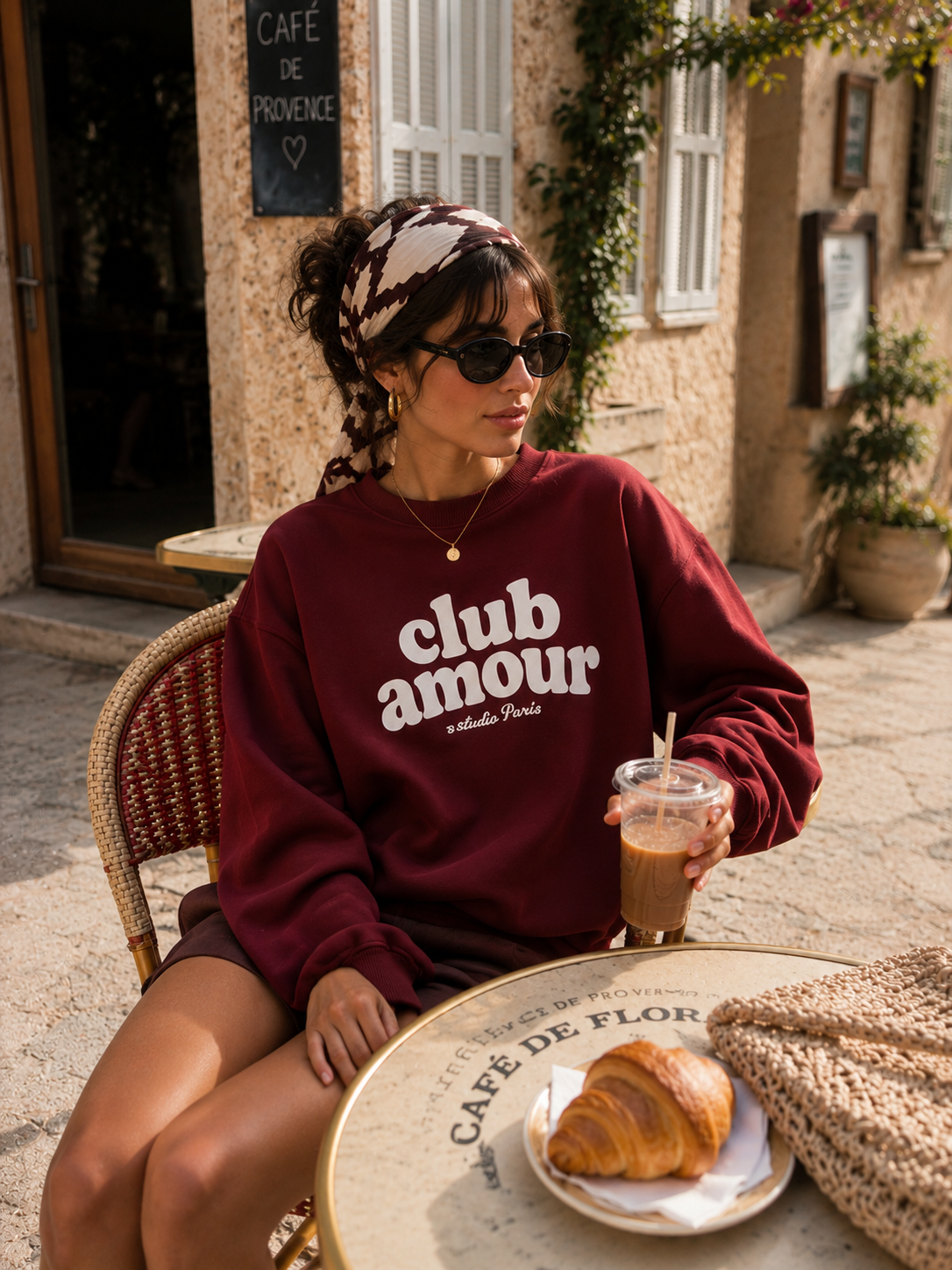 CLUB AMOUR Sweater (Bordeaux)