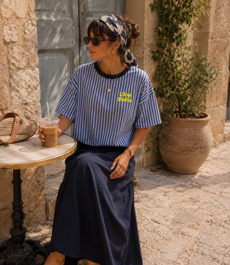 CIAO BELLA Stripes T-shirt (Light Blue/Navy)