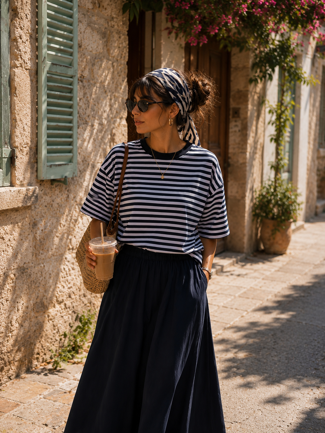 FAITH Stripes T-shirt (Navy/White)