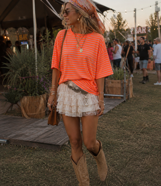 FAITH Stripes T-shirt (Orange/Hot Orange)