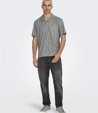 Only & Sons ONSKARI LIFE RLX RESORT S PLIZZE SHIRT (LIMESTONE)