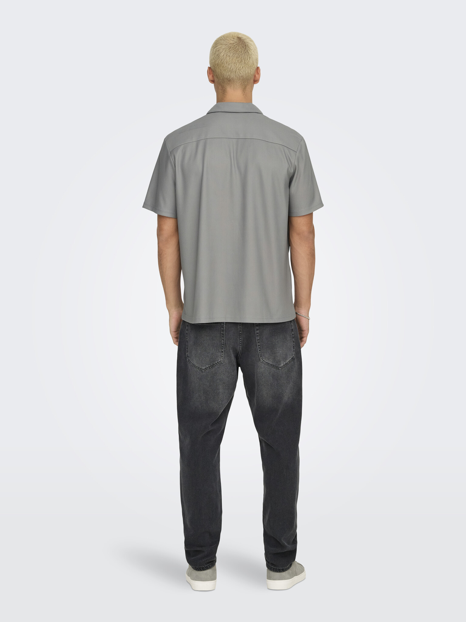 ONSKARI LIFE RLX RESORT S PLIZZE SHIRT (LIMESTONE)