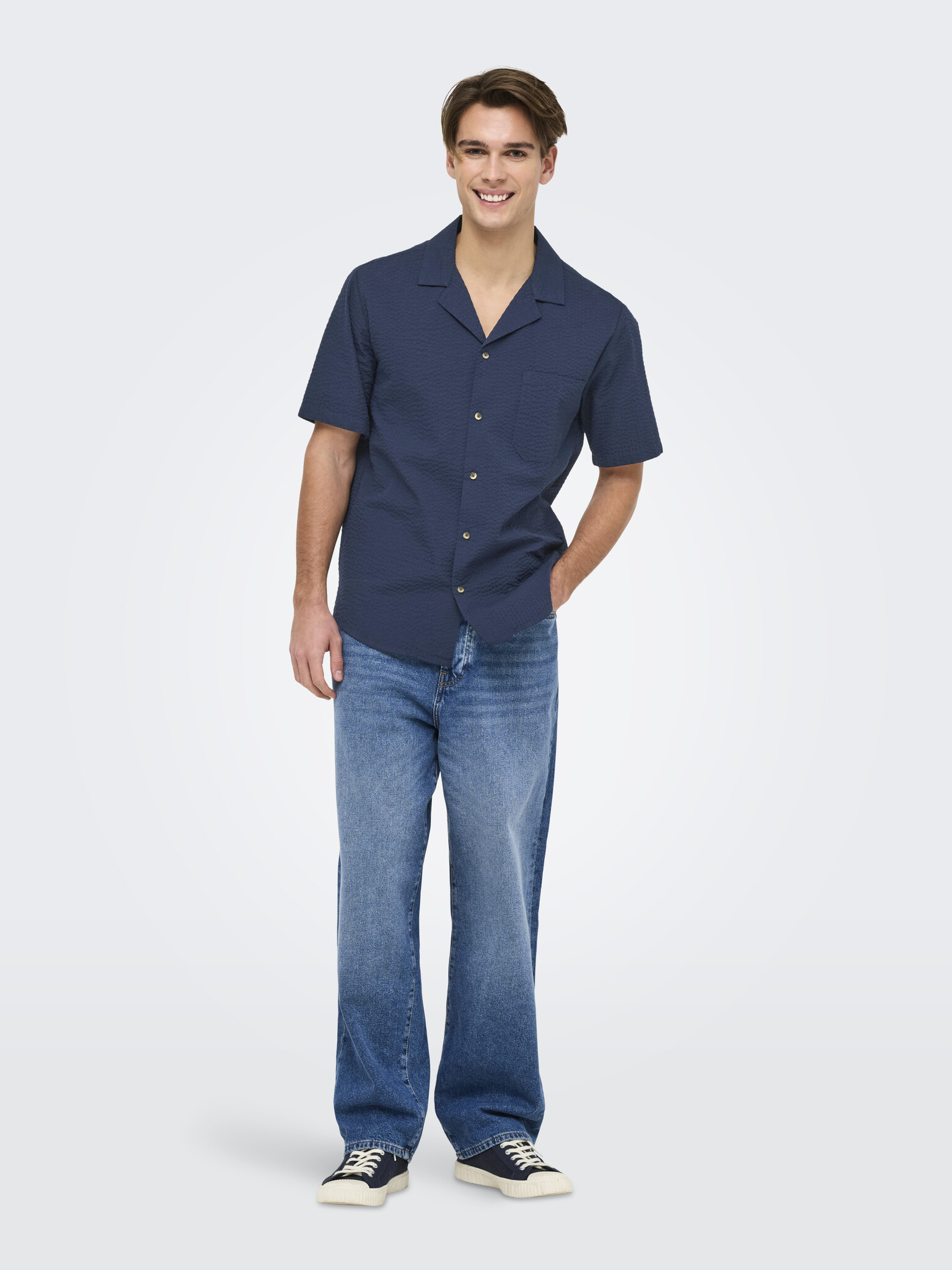 ONSEYE RESORT SEERS 0009 SHIRT NOOS (NAVY BLAZER)