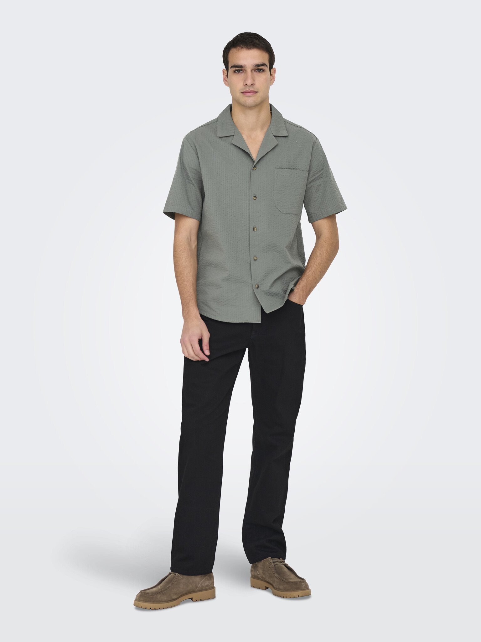 ONSEYE RESORT SEERS 0009 SHIRT NOOS (CASTOR GREY)