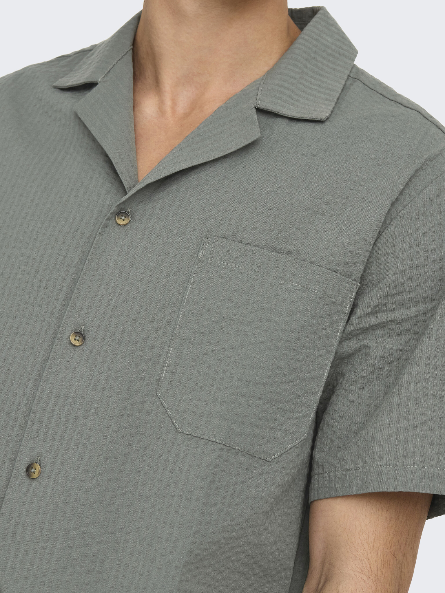 ONSEYE RESORT SEERS 0009 SHIRT NOOS (CASTOR GREY)