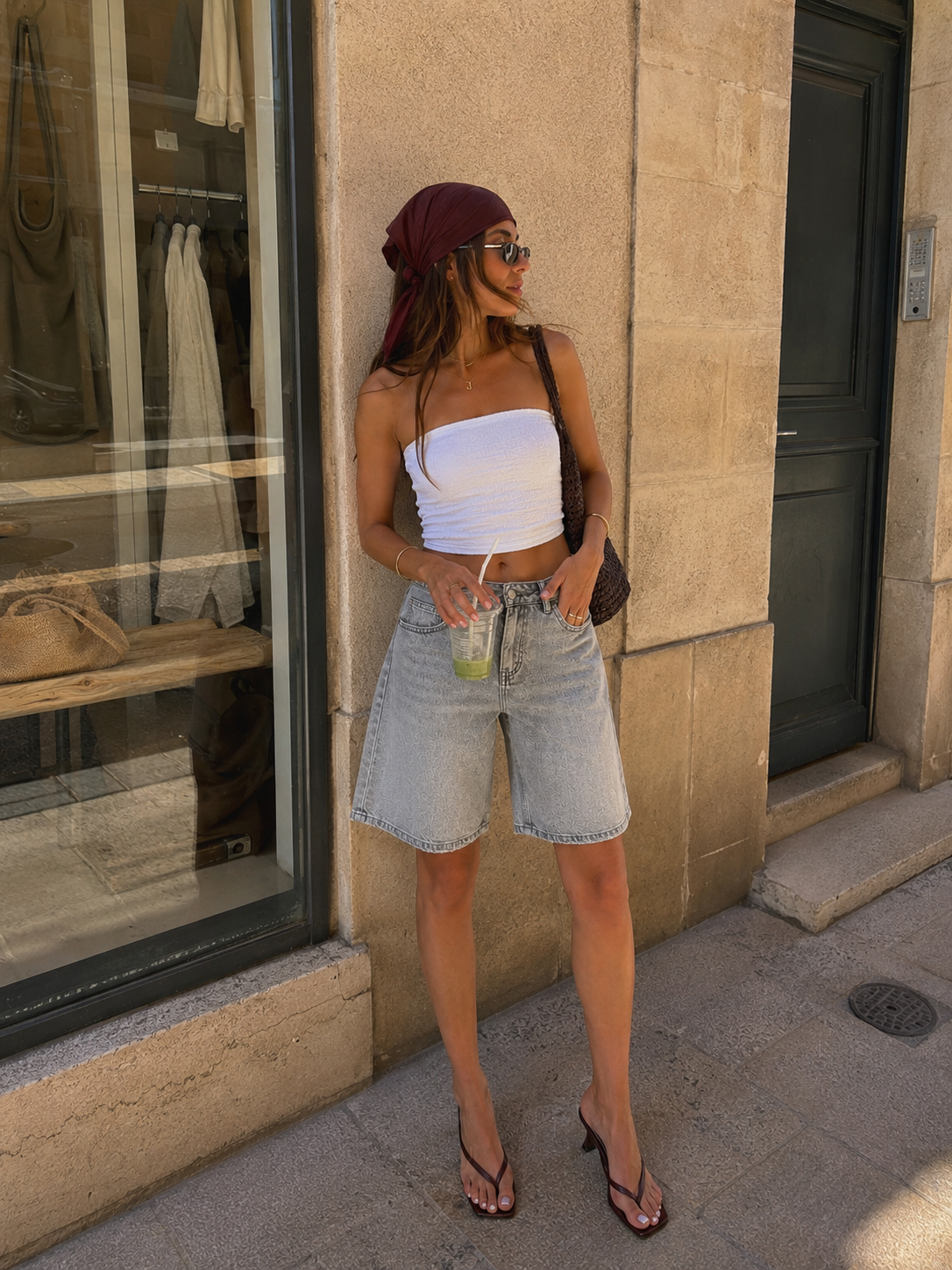 LOLA Denim Bermuda (Light Grey)