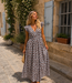 MIA Leopard Long Dress (Brown/Cream)