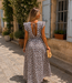 MIA Leopard Long Dress (Brown/Cream)