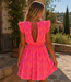 TIA Motif Midi Dress (Hot Pink)
