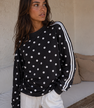 POPO Polka Dots Sweater (Black/White)