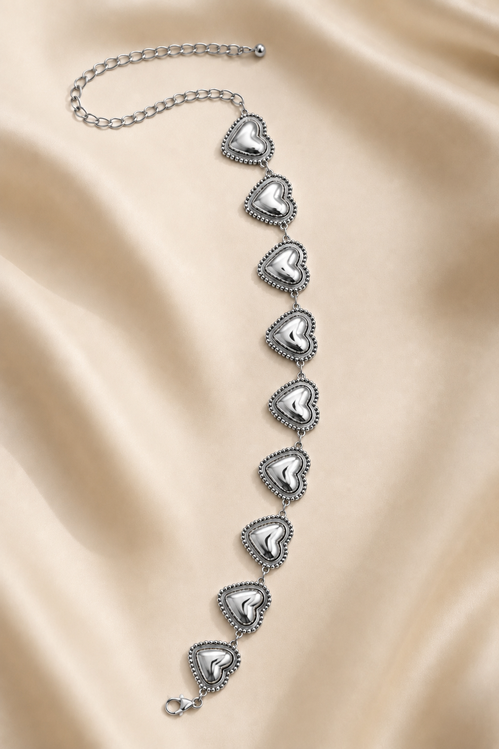 HEARTED Belt (Silver)
