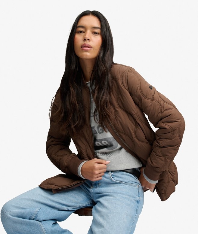 SHORT ONION QUILT LINER JKT (KOMBICHA BROWN)