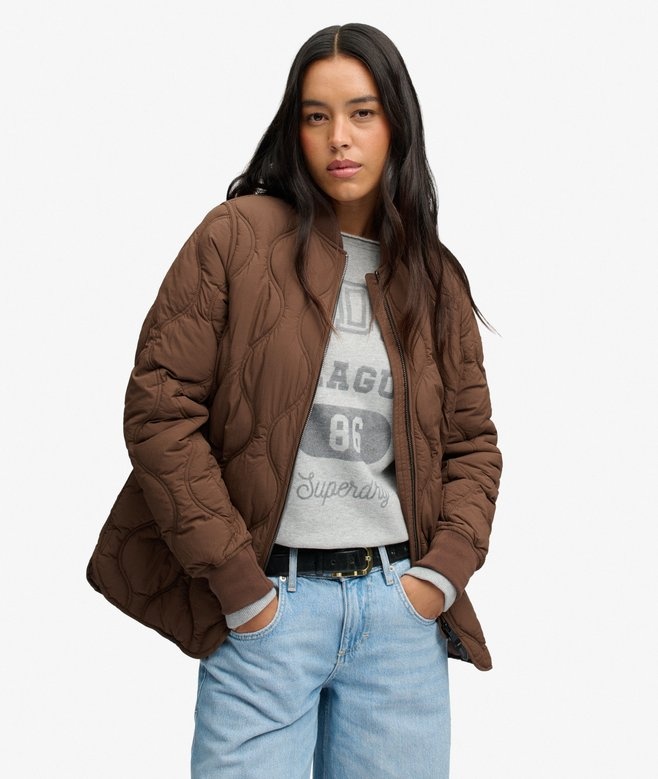 SHORT ONION QUILT LINER JKT (KOMBICHA BROWN)