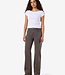 NMYOLANDA MW STRAIGHT JEANS COLORED (Chocolate Brown)