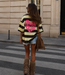 AMOR CLUB Sweat Tee (Brown/Yellow)