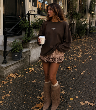 ICONIC STAR Longsleeve Shirt (Brown/Cream)