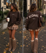 ICONIC STAR Longsleeve Shirt (Brown/Cream)