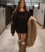 ICONIC STAR Sweater (Brown/Neon Pink)