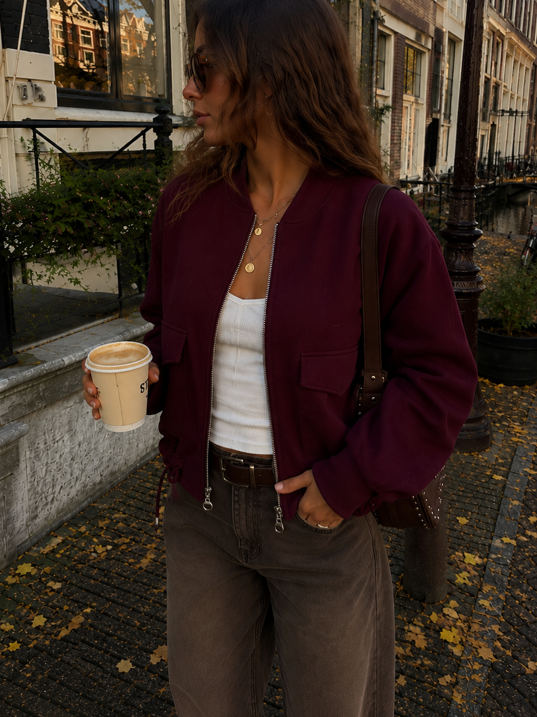 BAMI Bomber Vest (Bordeau)