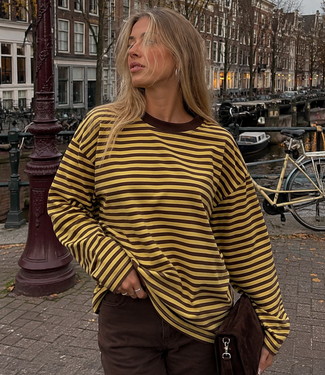 ESMEE Stripes LS Shirt (Yellow/Brown)