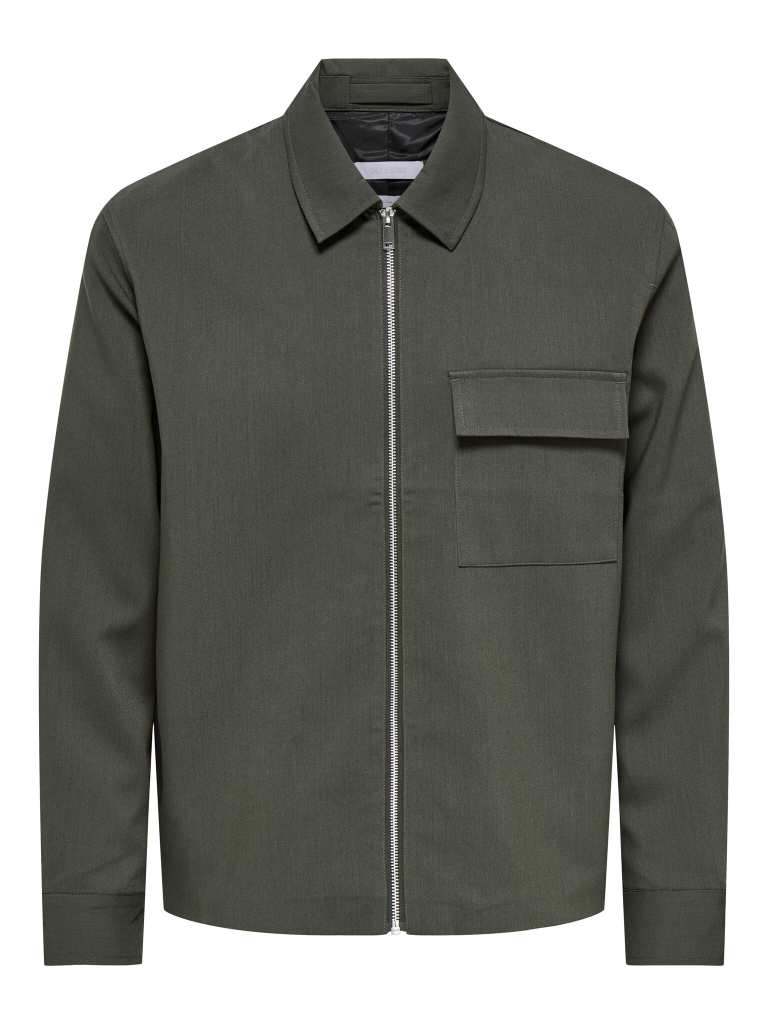 ONSWILL REG 0292 ZIP OVERSHIRT NOOS