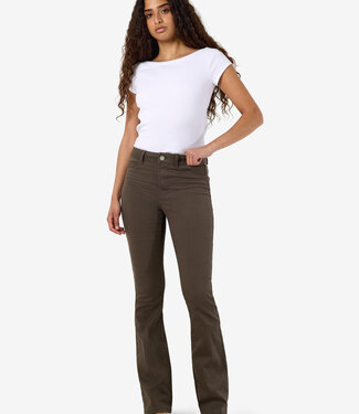 NOISY MAY NMSALLIE HW SK FLARED COLOR BOX NOOS (CHOCOLATE BROWN)