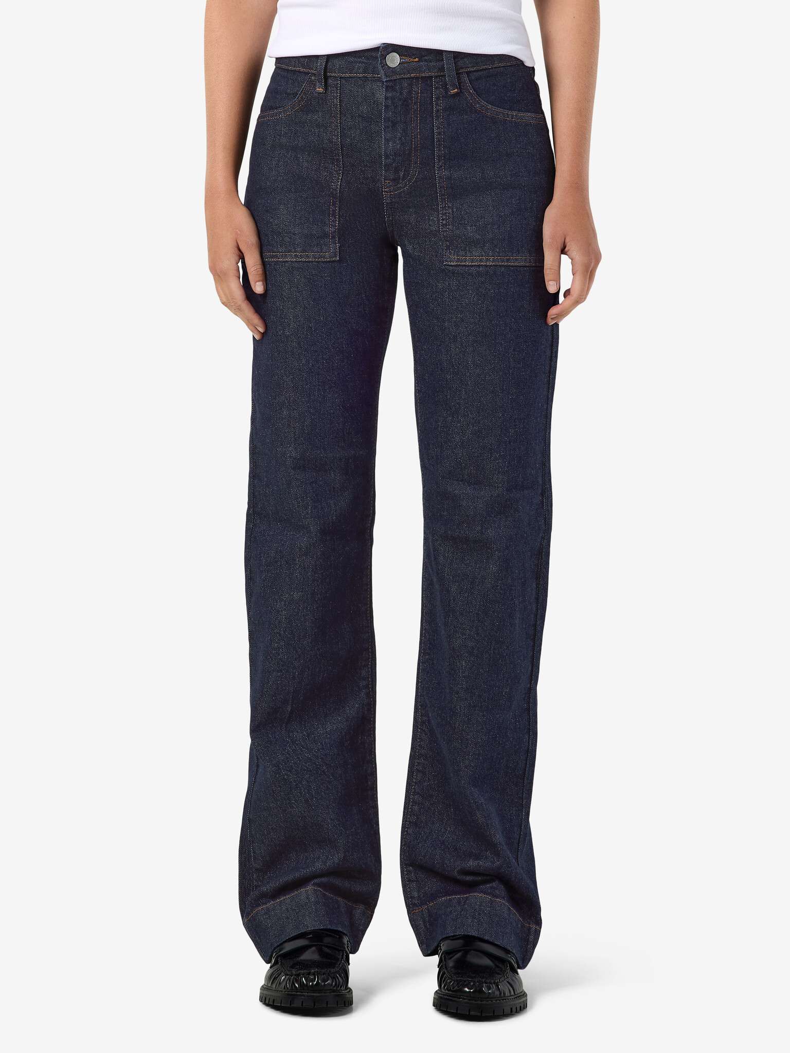 NMYOLANDA MW WIDE STR PCK (DARK BLUE DENIM)