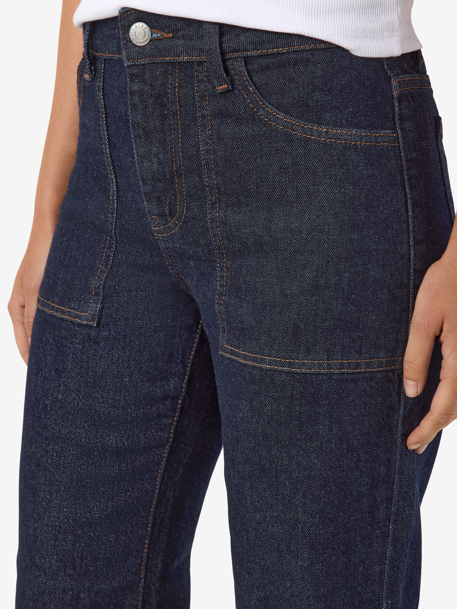 NMYOLANDA MW WIDE STR PCK (DARK BLUE DENIM)