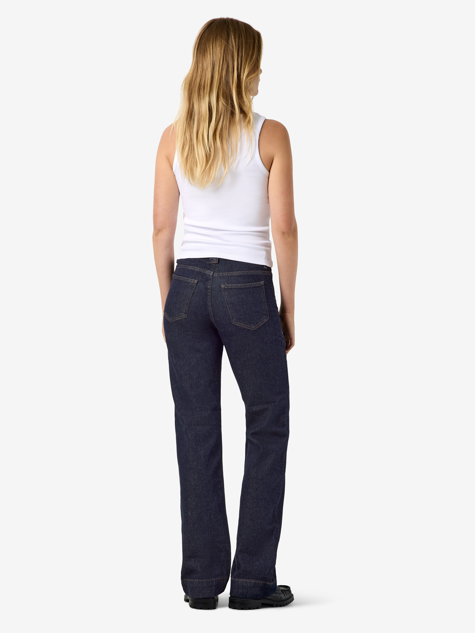 NMYOLANDA MW WIDE STR PCK (DARK BLUE DENIM)