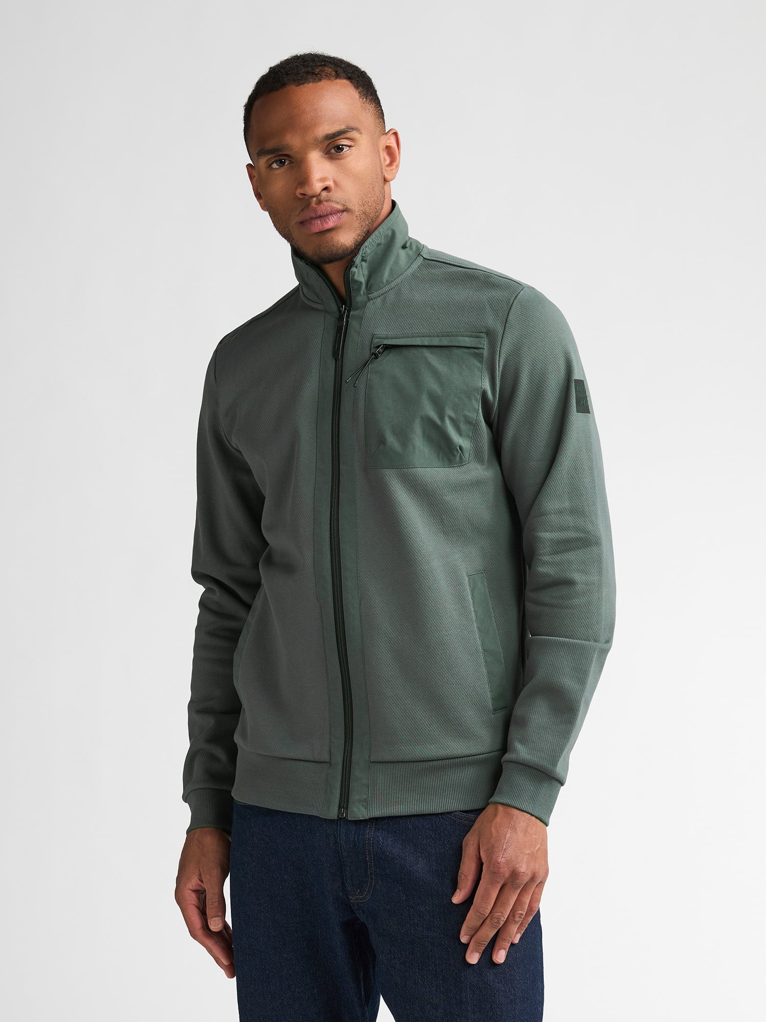 M-3060-SWC319  Sweater Zip Collar (6185)