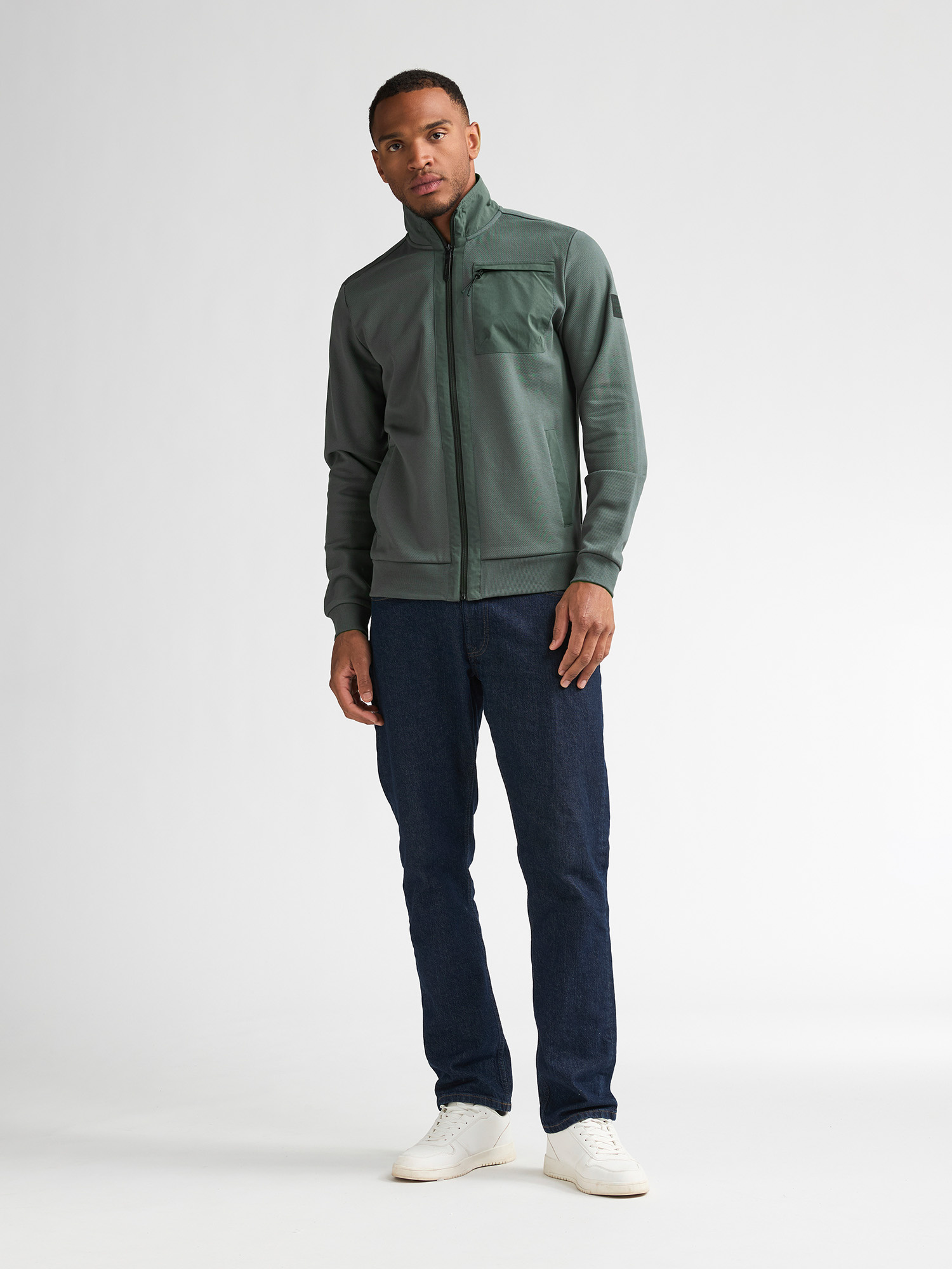 M-3060-SWC319  Sweater Zip Collar (6185)