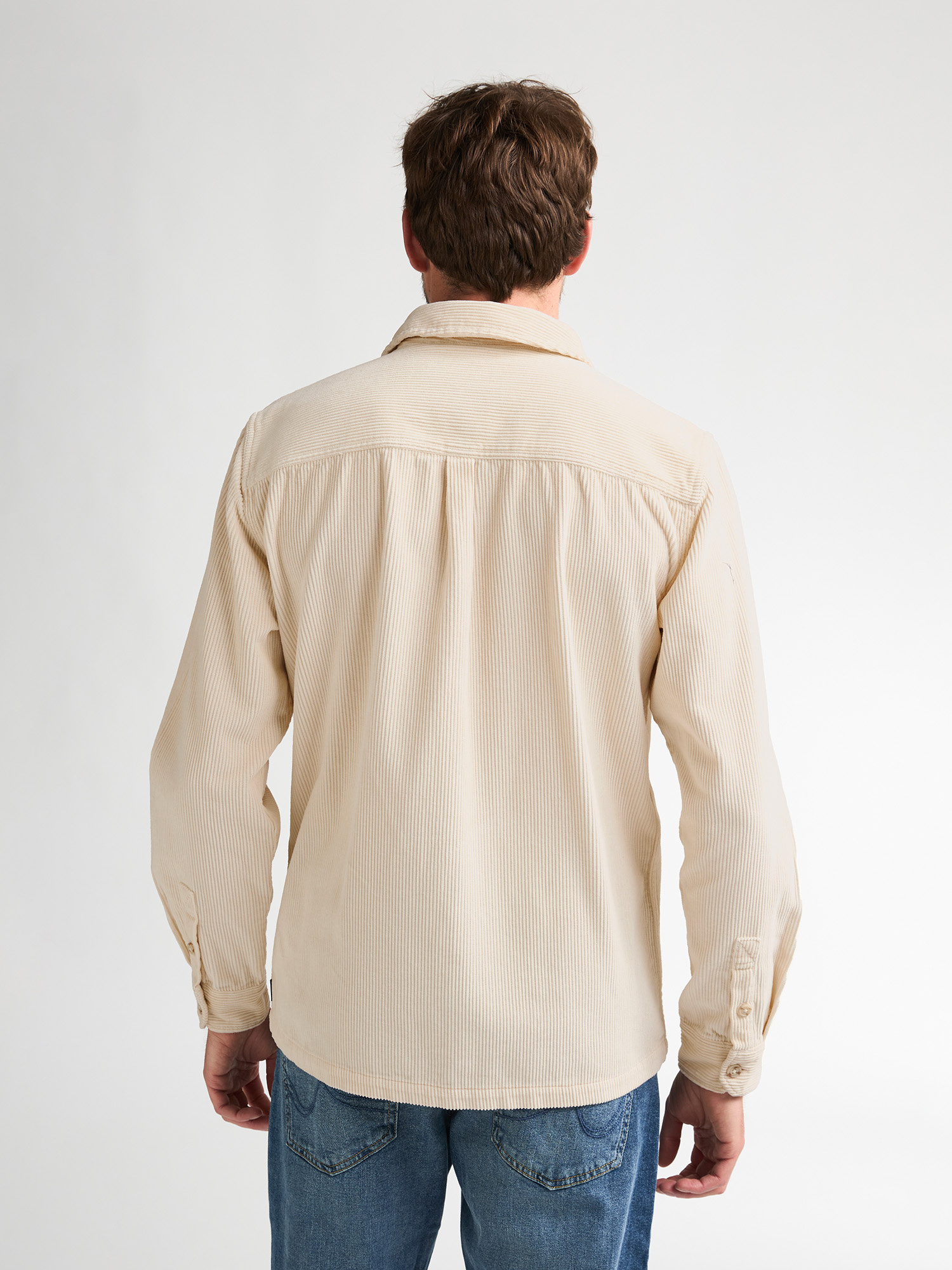 M-3060-SIL422 Men Overshirt (0007)