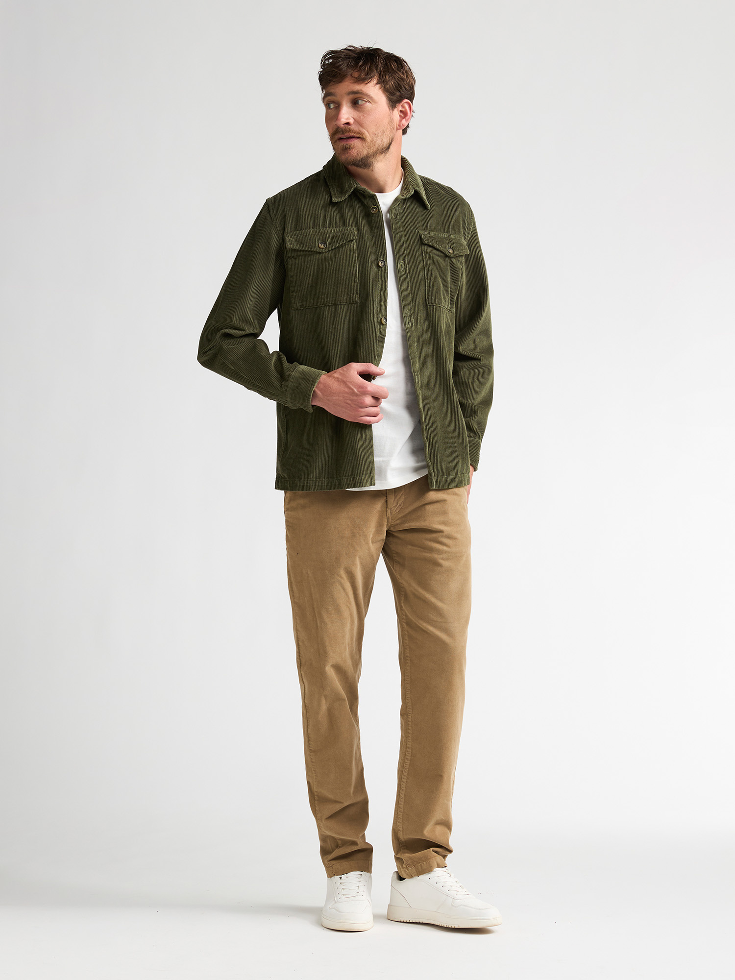 M-3060-SIL422 Men Overshirt (6174)