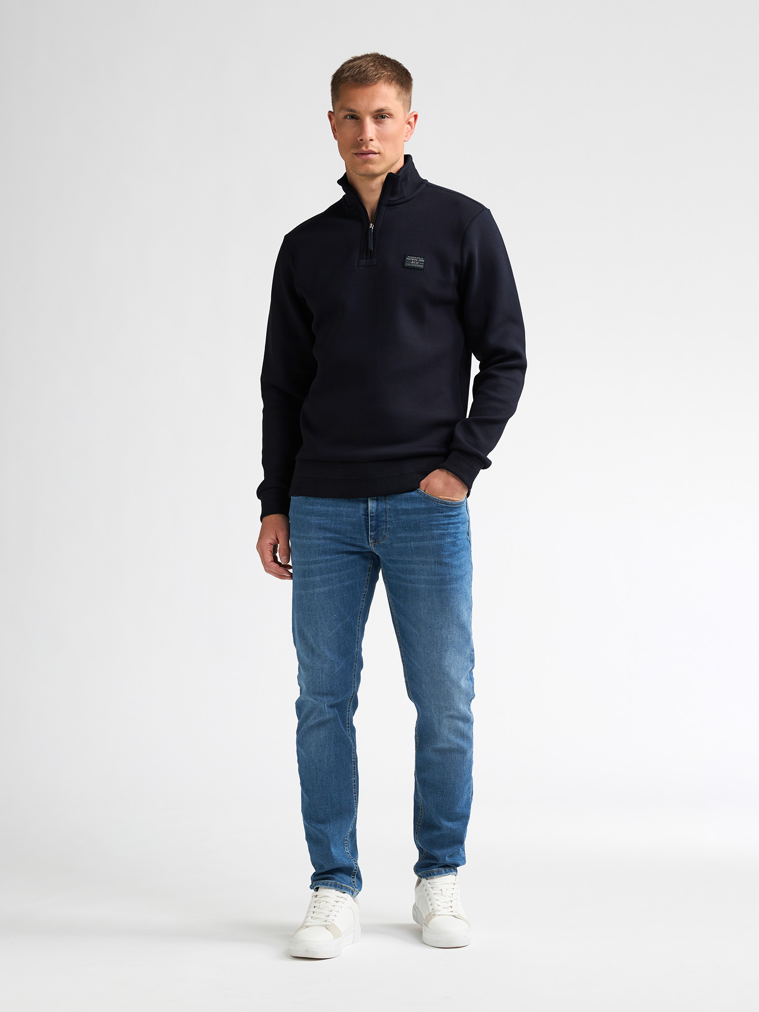 M-3060-SWC318  Zip Collar Sweater (5092)