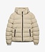 HOODED SPORTS PUFFER JACKET (Climbing Chawk)