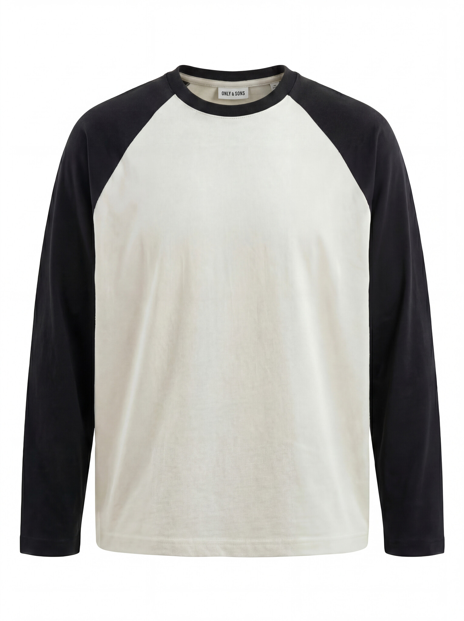 ONSHEATON Raglan LS TEE (Cloud Dancer/BLACK)
