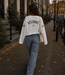 ICONIC STAR Longsleeve Shirt (White/Brown)